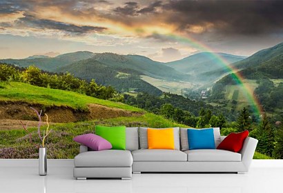 Fototapeta Landscape with rainbow 24815
