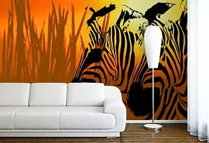 fototapeta - africké zebry