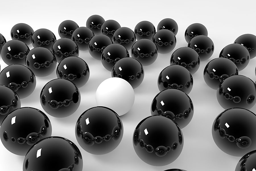 Tapety čiernobiele - Balls 433