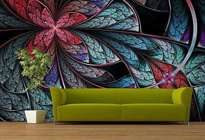 Tapeta Floral abstract 4235