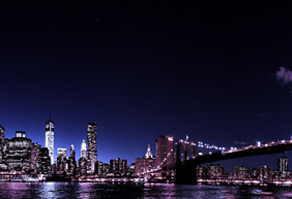 Fototapeta na zástenu - Manhattan at night 28059