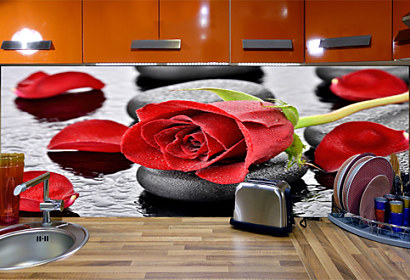 Kuchynská fototapeta - Červené ruže 24793