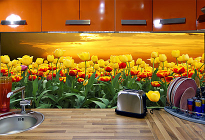 Fototapeta zástena - Žlté tulipány 98
