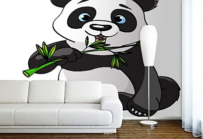 Fototapeta Panda s halúzkou 5818