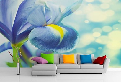 fototapety do bytu - orchidea v modrej farbe