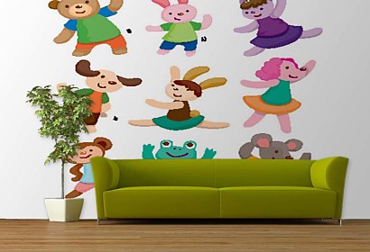 Dětské samolepíci dekorace na nábytek