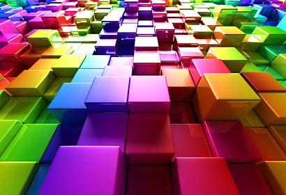 3d cube background - Fototapeta 24302