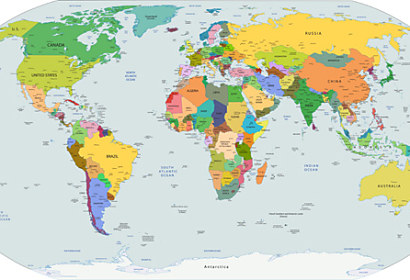 Fototapeta zástena - World Map 28115